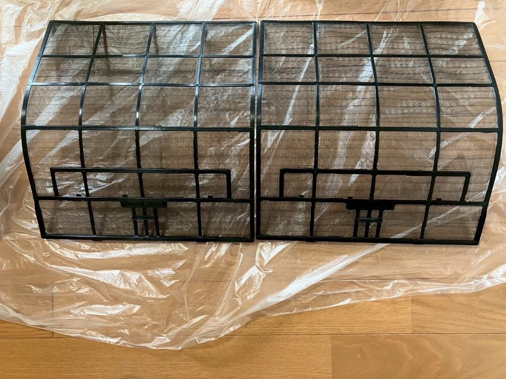 【マンション】エアコン分解洗浄・パナソニック エオリア(2台)の内部汚れを徹底除去の施工後
