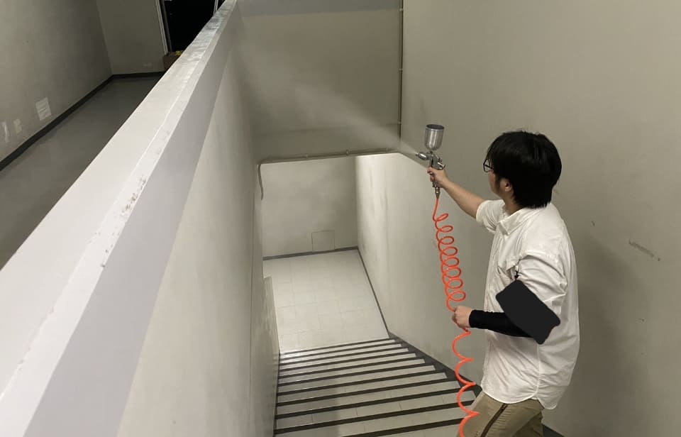 防カビ剤の塗布施工